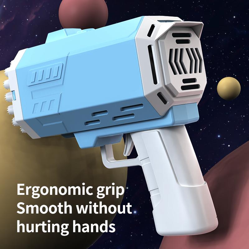 40 hole Fully automatic children's electric bubble machine luminous toy gift bubble gun without battery and bubble water