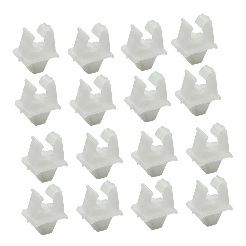 20pcs White Bonnet Hood Prop Rod Clip Holder Clamp Fit for Mazda Miata MX-5 NA Bravo B-Series Ford Courier Raider 1991-1997