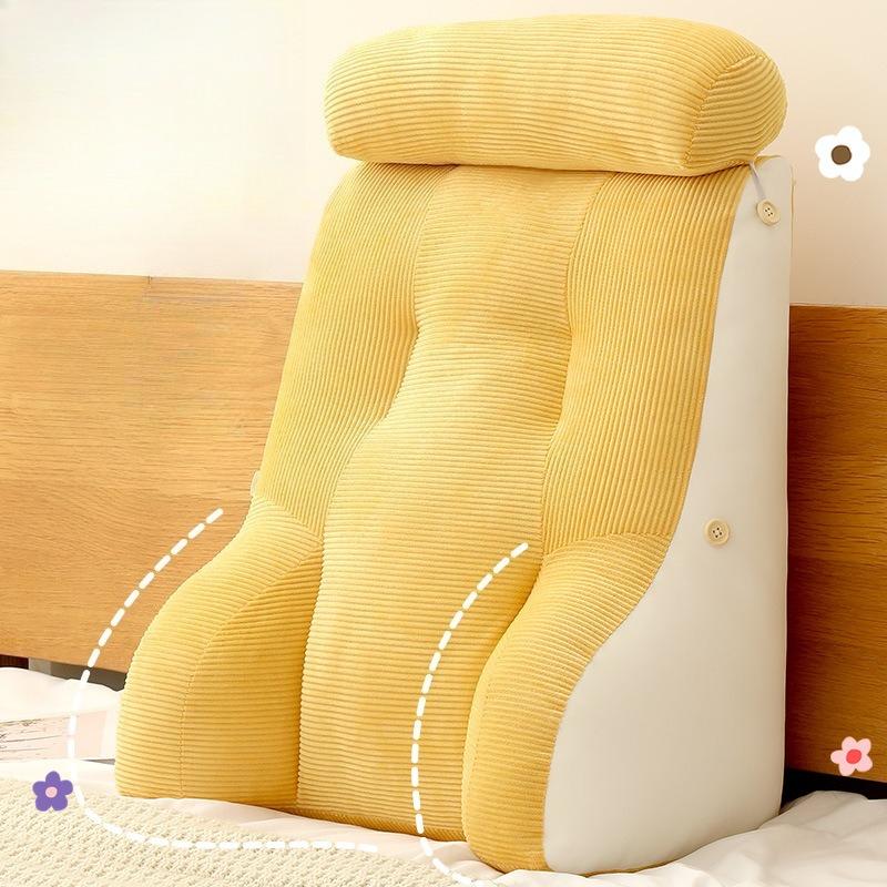 Lumbar Bedside Cushions Soft Back Rest Bed Cushion Wedge Pillow TV Reading Lumbar Cushion Decorative Pillows for Bed