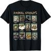 Animal Groups Unveiled - Educational Wildlife Design T-Shirt