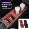 AUFGW1 For ID.3 VW ID3 2021-2025 2026 Car Center Control Panel Cup Holder Silicone Protect Cover Interior Trays Accessories