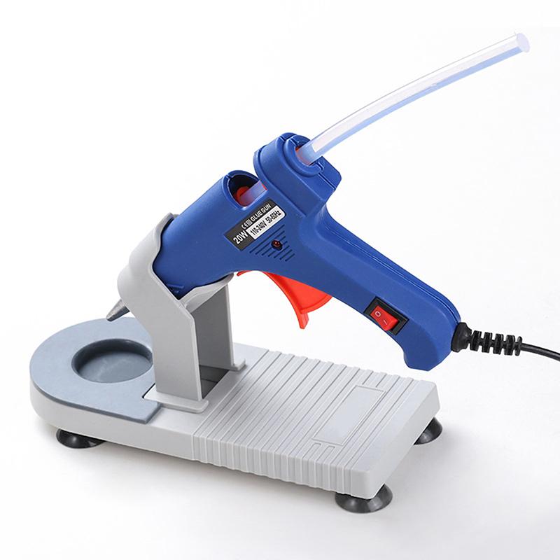 Universal Handmade DIY Tools Hot Melt Glue Gun Stand Glue Gun Base Sucker Industrial Guns Holder Gadgets Glue Gun Organizer