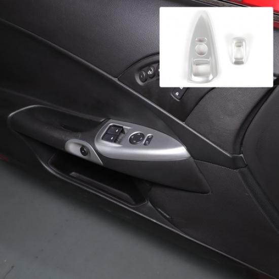 Stříbrná ABS lišta rámu okenního zvedáku pro Corvette C6 2005-2013