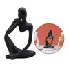 Modern Abstract Statues Sculpture Resin Artistic Thinker Figure Thinking Man Figurines Desktop Decorations Home Office Decor