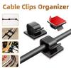 Kabelmanagement-Clips Drahtwickler Halter Kabelschutz USB-Kabelmanagement Klebehaken Schreibtischklemme Für Auto Kopfhörer Maus