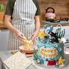 1 Pcs Ocean Theme Cake Decoration Silicone Mold, Turtle Octopus Chocolate Fondant Mold, for Kitchen Baking Cupcake Topper Chocolate Candy and Resin