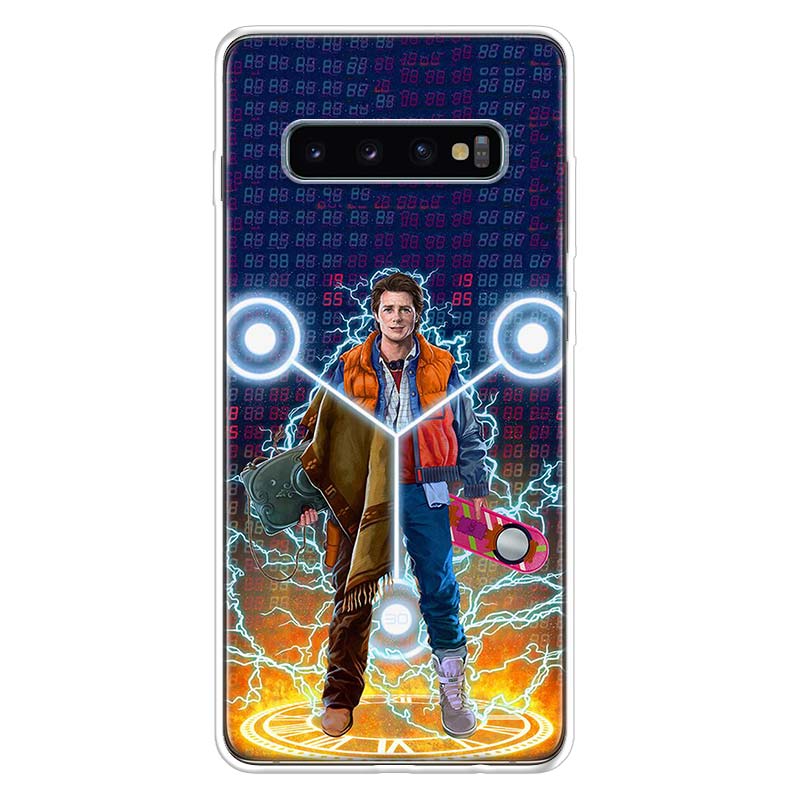 Back to the Future DeLorean Time Machine Phone Case For Samsung Galaxy A52 A51 A50S A32 A22 A12 A02S A72 A71 A31 A70 A30S Note 2