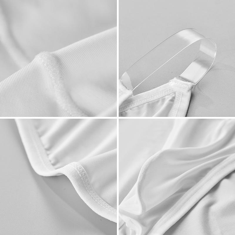 Men's Sheer Ice Silk Low-Waist Briefs - Summer Breathable Sporty Underwear