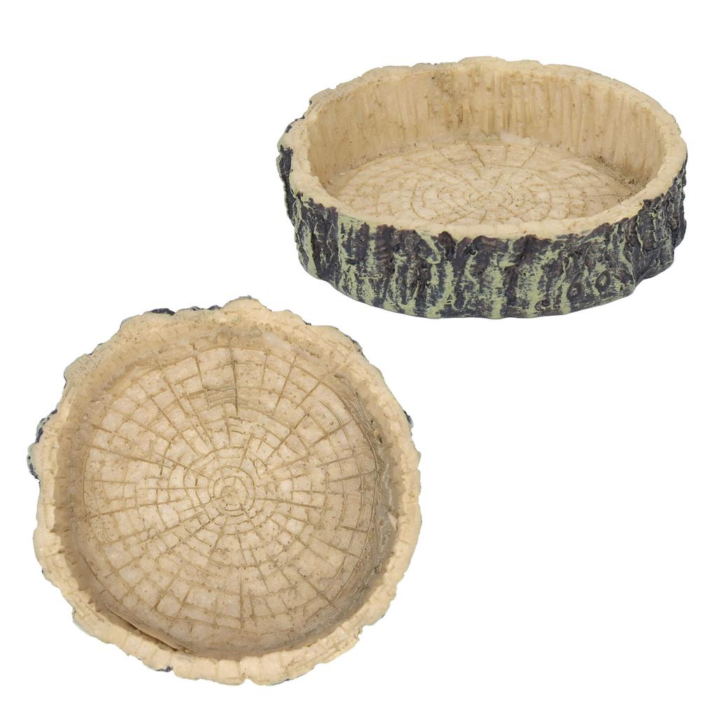 2Pcs Reptile Water Dish Lizard Food Bowl Feeding Tool for Small Pets Tortoise Gecko Spider
