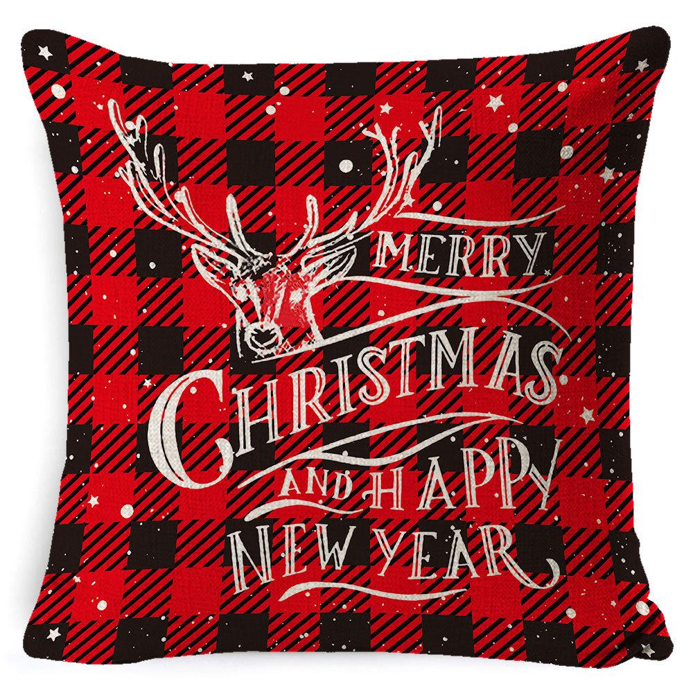 Pillowcase Christmas Pillowcase Light Luxury Pillowcase Ins Style Car Neck Cushion Office Lumbar Support