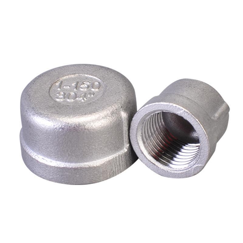 Internal Thread Pipe Cap Plug Wear Resistant 304 Stainless Steel Inner Wire Pipe Fitting for Agricultural Irrigation Pipes