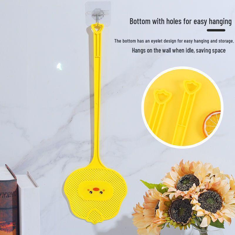 4-Pack Cute Cartoon Fly Swatter with Durable Extended Handle