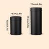 Tea Tin Canister Stainless Steel Coffee And Tea Canister With Airtight Double Lids Loose Leaf Tea Storage Container Kitchen Cup