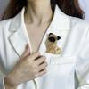 Blucome Handmade Acrylic Animal Style Safety Pins Brooches For Women Kids Gift Coat Dress Adornment Dog Brooch Badge Jewelry