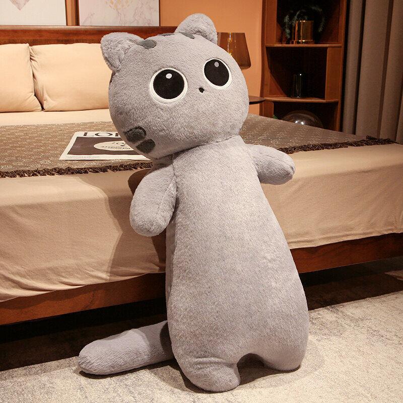 Hot-selling Cat Long Throw Pillow Plush Toy Queen Bed Leg Pillow Doll Girl Gift Gift