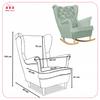 Carol Rocking Chair, Scandinavian, Family Meble, Light Mint