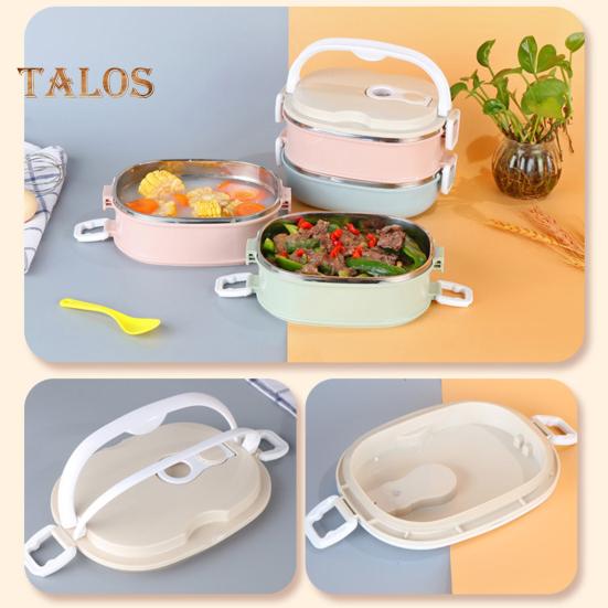 1 set recipient Bento de mare capacitate termică fără BPA, util pentru studenți lucrător, recipient pentru mâncare pentru picnic, rechizite pentru exterior