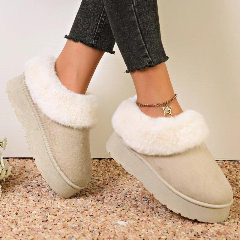 Snow Boots Women's New Platform for Autumn and Winter 2025, Wearing Cotton Boots with Thickened and A Pair of Fashionable Cotton Boots To Keep Warm