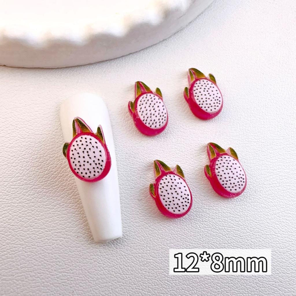 New Simulation Fruit Resin Slices Nail Art Accessories Mini Cute Flat Decoration Phone Case Hairpin Nails