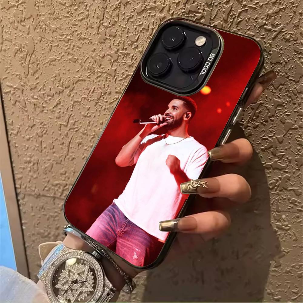 rapper-Drake Phone Case For IPhone17  16 11 12 13 14 15 16 Pro Max Plus Cover Colored Silver Funda Bumber