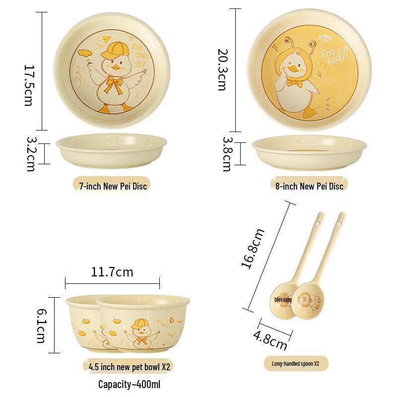 Cute Duck Ceramic Dinnerware Set