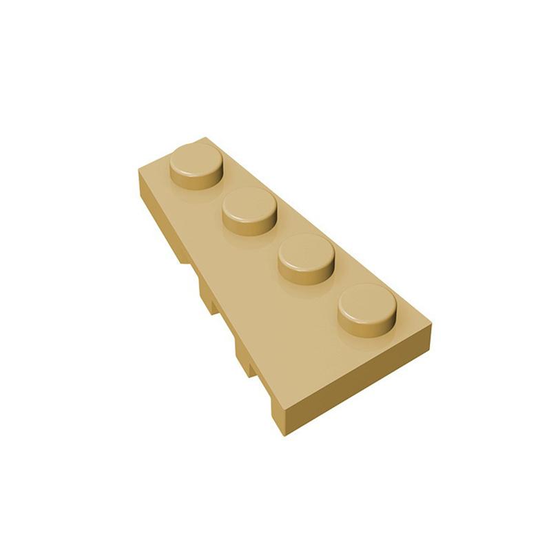 Non-Toxic 10Pcs 41770 2X4 Wedge-Shaped Block Moc Color Loose Parts Compatible With Bricks Diy Children'S Toy Assembly Gift