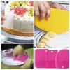 1pc/3PCS Dough Cake Cutter Slicer Spatula for Cake Cream Scraper Pasty Cutters Scraper Irregular Straight Arc Tooth Edge DIY