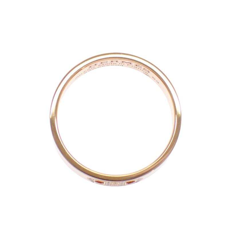 HERMES  H115601B #13(JP Size)  ring K18 Pink Gold Women