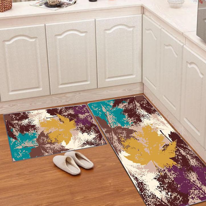 Home Kitchen Floor Mat Anti Slip Water Absorbing Entrance Door Floor Mat Bathroom and Toilet Floor Mat