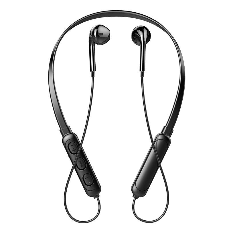 Skin Friendly Silicone Noise Reduction Semi In Ear For Sports And Running Neck Mounted Wireless Sports Bluetooth Earphones