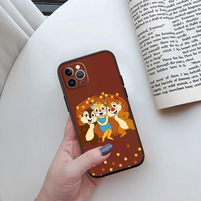 Nouvel étui de téléphone haut de gamme Chip 'n' Dale pour iPhone 16 15 14 13 Pro Max Plus Mini