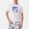Levis Casual Comfortable Letter Print Ribbed Crew Neck Short Sleeve T-Shirt Men Tops White 002X9-0000