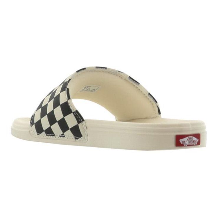 Vans  La Costa Slide-On Checkerboard - Marshmallow Women Sneakers Cream Black VN0A5HFER6R