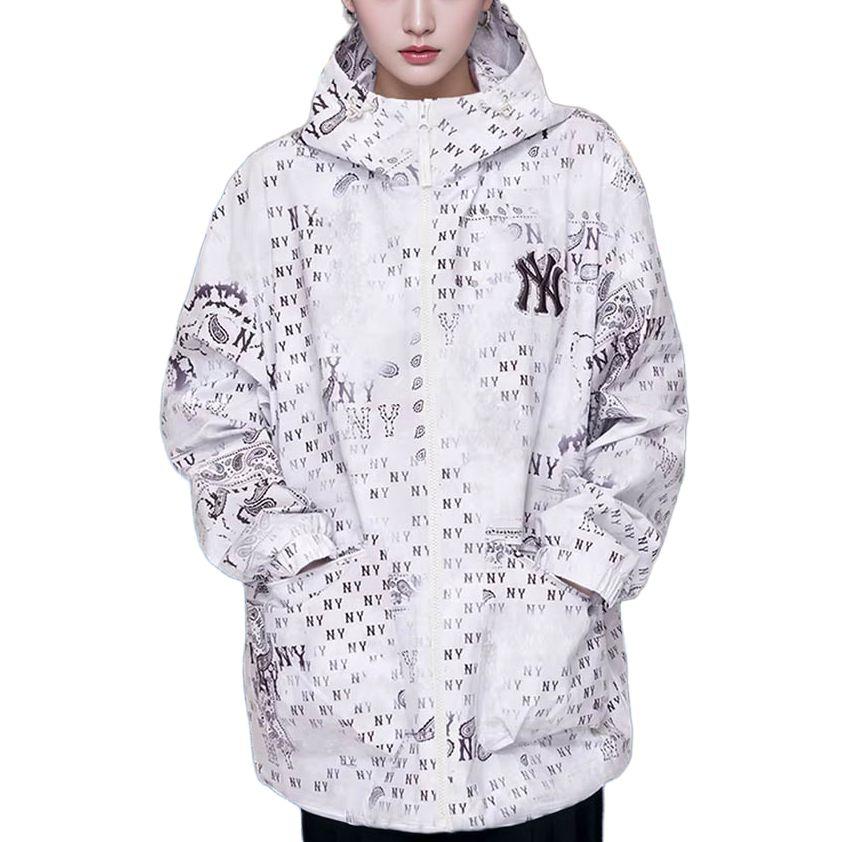 MLB SS26 Loose Waterproof Jacquard Jacket Unisex Jackets 3AWJM0761-50SAL