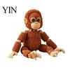 Fun Office Gadget 3D Printed Mini Gorilla Figurine with Articulated Joints, Small Desktop Ornament Stress Relief Toy, Creative Cute Animal Model Gift