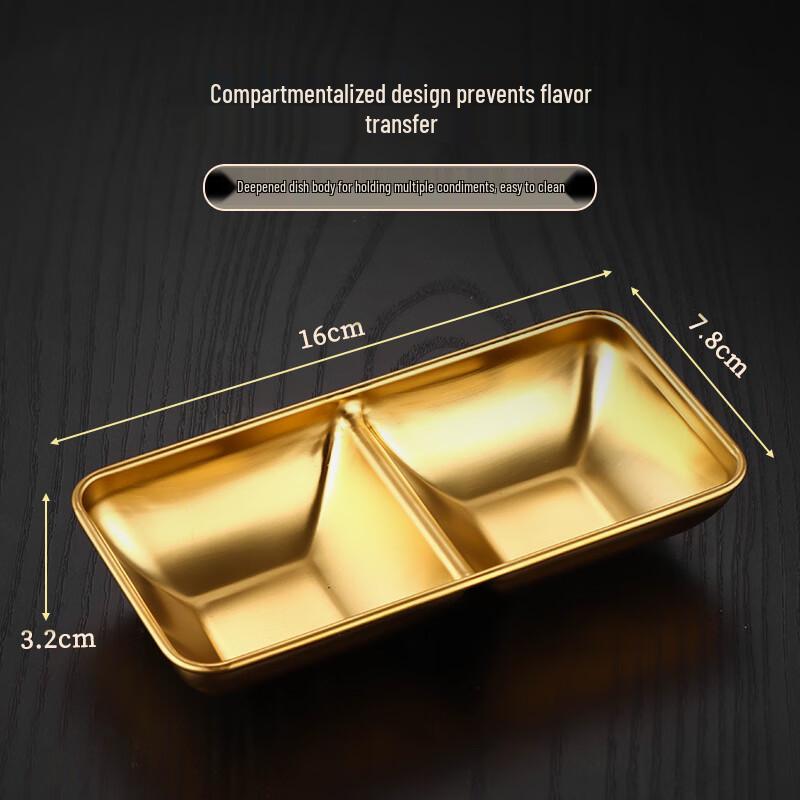 304 Stainless Steel Korean BBQ Sauce Dish Set