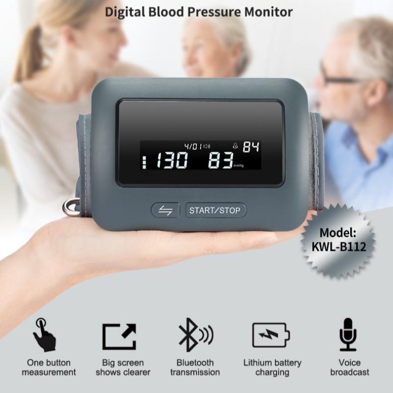 Automatic Blood Pressure Monitor with Voice Broadcast and Memory Function Heart Rate Pulse Monitor for Home Health Care