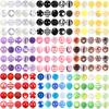 20pcs Vibrant Chunky Beads - Acrylic Rhinestone Pearls In Assorted Colors & Patterns for DIY Crafts, Jewelry Making, Keychains & Pen Decorations,