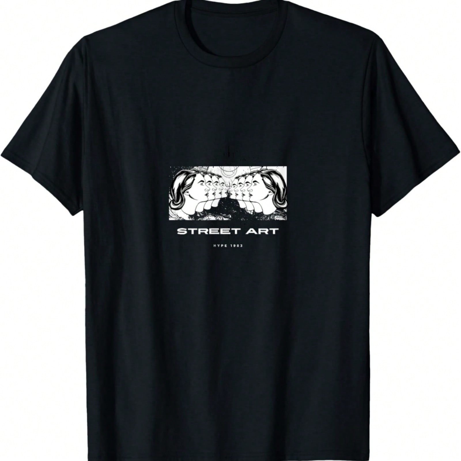 STREET ART Bold Pop-Inspired Mirror Graphic T-Shirt S разноцветный