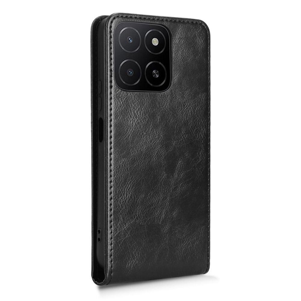 For Honor X5b/X5b Plus Case with Card Slot Magnetic Vertical Flip Leather Phone Cover