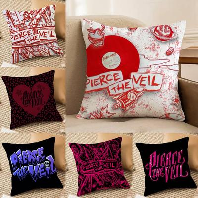 Hardcore Rock-Band P-Pierce The Veil-MT Pillow Case Printing Pillowcase Living Room Sofa Cushion Cover Bedroom Room Decor