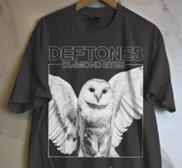 Maglietta Rock Band Deftones, Maglietta Diamond Eyes, Stampata su un lato, Maglietta in cotone,