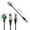 XLRs Female Male to 3Pin Terminals Block Adapter Cable for Sound Signal Transmission and Extension