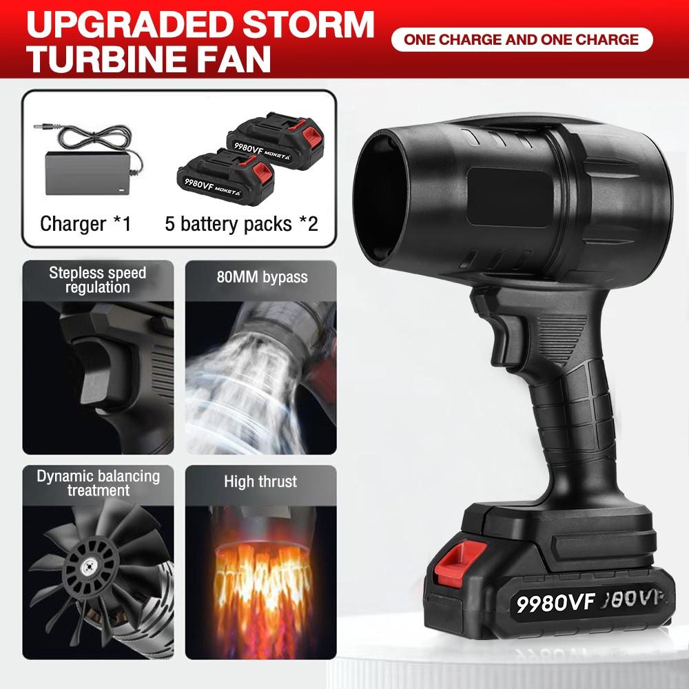 9980VF Cordless Blower 130000RPM Portable Electric Leaf Blower Air Blower & Vacuum 2 in 1 Turbo Blowing Wate blower