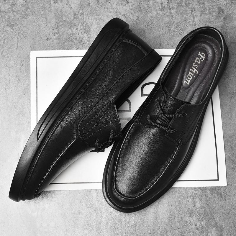 Fashion Genuine Leather Mens Casual Shoes Sneakers Trainers   Leisure Walk Male Skateboard Footwear Versatile Lace-Up Tenis Masculino