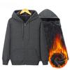 Male Oversized Men's Solid Color Hoodies Hooed Coat Thick/Thin Cotton Sweatshirts Sportswear For Women Cotton Plus Velvet Zipper Work Out Cardigan