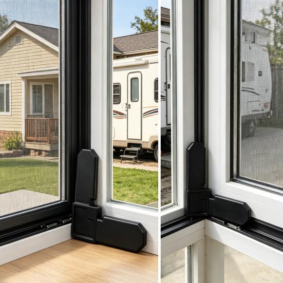 8/20/50/100Pcs Screen Frame Corner 5/16"×3/4" Sliding Casement Window Door Screen Frame Corner Replacement Parts Accessories