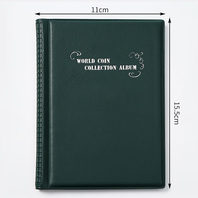 Kniha na sbírku mincí se 120 kapsami 10 stran Držák na sbírku mincí Album Organizér na pamětní mince Úložný prostor