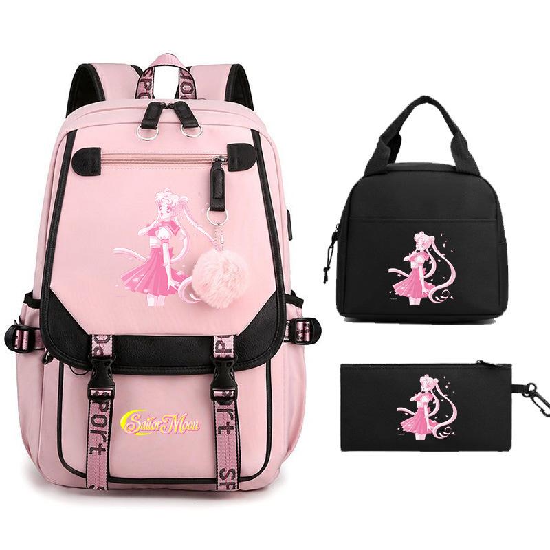 Sailor Moon Cartoon Elementary School Bag Lightweight Junior High School Backpack Women's Large Capacity Travel Bag