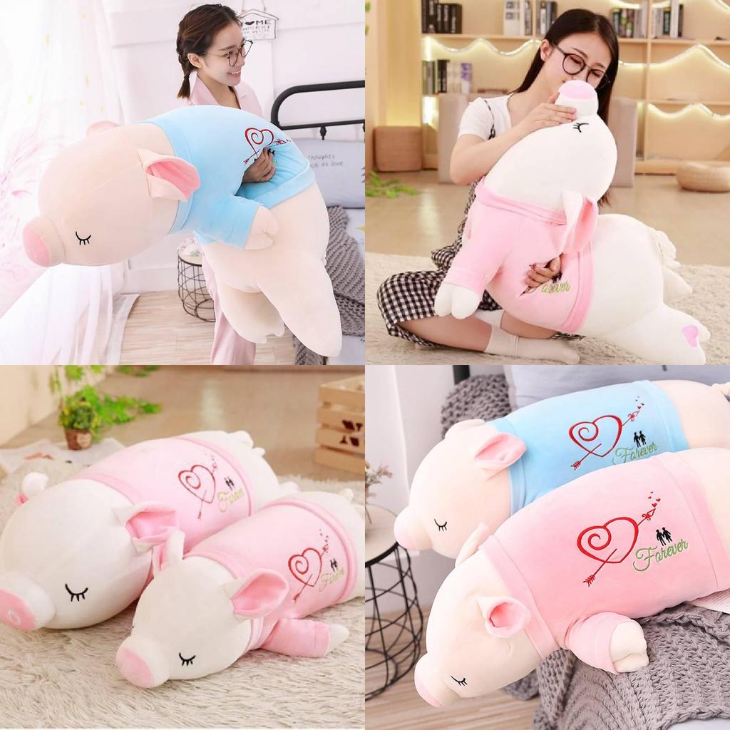 Adorable Large Plush Pig Toy With Soft Down Cotton Filling For Cozy Sleeping Companion